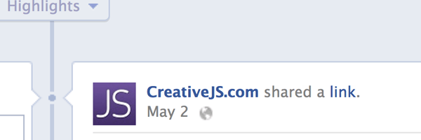 Creative JS Facebook page